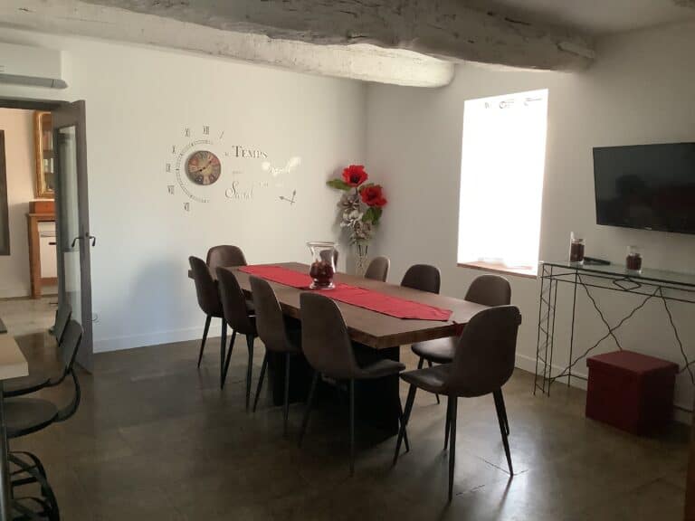 Salle à manger du gîte